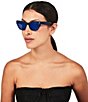 Color:Blue Glitter - Image 2 - Women's KGL1006 Shoreditch Small 51mm Cat Eye Sunglasses