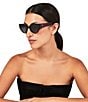 Color:Havana - Image 4 - Women's KGL1007 Shoreditch Small 53mm Havana Oval Sunglasses