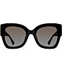 Color:Black - Image 2 - Women's KGL1012 Eye Square 51mm Butterfly Sunglasses