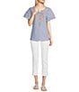 Color:Optic White - Image 3 - Catherine Roll-Tab Hem High Rise Boyfriend Jeans
