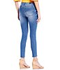 Color:Med Consciously - Image 2 - Connie Mid Rise Skinny Leg Destructed Hem Jeans