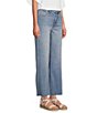 Color:Romantic With Medium Wash - Image 3 - Meg High Rise Wide Leg Fab-Ab Stretch Denim Jeans
