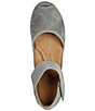 Color:Grey Suede/Black - Image 5 - Amadour Suede Platform Sandals
