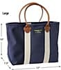 Color:Blue/Natural - Image 2 - Leather-Handle Katahdin Boat and Tote Bag