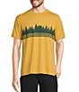 Color:Warm Gold Treeline - Image 1 - Performance Stretch Everyday SunSmart Graphic Short Sleeve T-Shirt