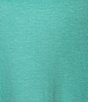 Color:Glacier Teal - Image 4 - Pima Cotton V-Neck Short Sleeve Tee Shirt
