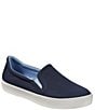 Color:Classic Navy - Image 1 - Women's Eco Bay Canvas Slip On Sneakers