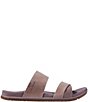 Color:Tawny Rose/Smoky Mauve - Image 2 - Go Anywhere Cross Strap Nubuck Leather Sandals