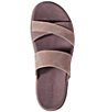 Color:Tawny Rose/Smoky Mauve - Image 5 - Go Anywhere Cross Strap Nubuck Leather Sandals
