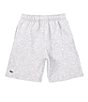Color:Silver Chine - Image 1 - Big Boys 8-16 Pull-On Organic-Brushed Fleece Shorts