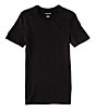 Color:Black - Image 2 - Crew Neck Slim Fit Essential T-Shirts 3-Pack