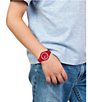 Color:Red - Image 5 - Kid's 12.12 Analog Red Silicone Strap Watch
