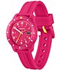 Color:Pink - Image 2 - Kids Mini Tennis Raspberry Silicone Strap Watch