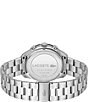 Color:Black - Image 3 - Men's Boston Chronograph Silver Stainless Steel Bracelet Watch