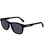 Color:Matte Black - Image 1 - Men's L988S 54mm Rectangle Sunglasses