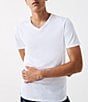 Color:White - Image 2 - V-Neck Essential T-Shirt 3-Pack