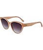 Color:Nude - Image 1 - Women's L983S 55mm Cat Eye Sunglasses