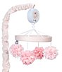 Color:Multi - Image 2 - Signature Botanical Baby Pink Floral Musical Baby Crib Mobile