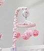 Color:Multi - Image 4 - Signature Botanical Baby Pink Floral Musical Baby Crib Mobile