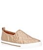 Color:Platino Quilted - Image 1 - Kamada Quilted Leather Slip-On Sneakers