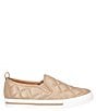 Color:Platino Quilted - Image 2 - Kamada Quilted Leather Slip-On Sneakers