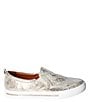 Color:Silver/Gold - Image 2 - Kamada Snake-Embossed Leather Sneakers