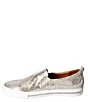 Color:Silver/Gold - Image 4 - Kamada Snake-Embossed Leather Sneakers
