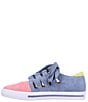 Color:Blue/Pink/Yellow Suede - Image 4 - Kanav Color Block Suede Cut-Out Sneakers