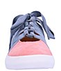 Color:Blue/Pink/Yellow Suede - Image 5 - Kanav Color Block Suede Cut-Out Sneakers