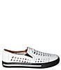 Color:White - Image 2 - Karsha Woven Leather Slip-On Sneakers