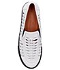 Color:White - Image 6 - Karsha Woven Leather Slip-On Sneakers