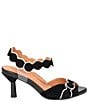 Color:Black/White - Image 2 - Lavantia Suede Ankle Strap Dress Sandals
