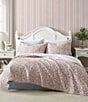 Color:Cherry Pink - Image 5 - Rowena Floral Reversible Pillow Sham