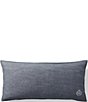 Color:Navy - Image 1 - Barrington Embroidered Logo Throw Pillow