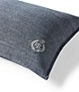 Color:Navy - Image 2 - Barrington Embroidered Logo Throw Pillow