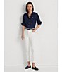 Color:Lauren Navy - Image 6 - Easy Care Point Collar Long Sleeve Cotton Blend Shirt