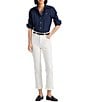 Color:Lauren Navy - Image 3 - Easy Care Point Collar Long Sleeve Cotton Blend Shirt
