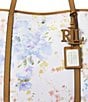 Color:Jardins Sur Mer Cream/Buff - Image 5 - Floral Canvas Large Emerie Tote Bags