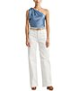 Color:White Wash - Image 2 - High-Rise Wide-Leg Jeans