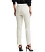 Color:Winter Cream - Image 2 - Jearchay Vented Seam Straight High Rise Ankle Length Pant