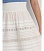 Color:White - Image 4 - Lace-Trim Cotton Broadcloth A-Line Pull-On Mini Skirt