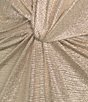 Color:Tan/Gold - Image 5 - Metallic V-Neck Sleeveless Cape Overlay Gown