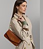 Color:Lauren Tan - Image 6 - Nappa Leather Medium Sawyer Shoulder Bag