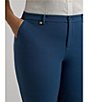 Color:Indigo Dusk - Image 4 - Plus Size Stretch Cotton Twill Shorts