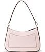 Color:Pink Opal - Image 2 - Silver Hardware Danni 26 Crosshatch Leather Medium Shoulder Bag