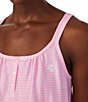 Color:Pink Stripe - Image 3 - Striped Print Scoop Neck Double Strap Knit Cotton Nightgown