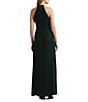 Color:Dark Green - Image 2 - Velvet Beaded Halter Gown