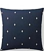 Color:Navy - Image 1 - Walker Cotton Dobby Decorative Throw Pillow