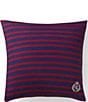 Color:Navy Red - Image 1 - Wilson Striped Throw Pillow