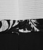 Color:White/Black - Image 5 - 3/4 Sleeve Round Neck Embroidered Trim 2-Peice Jacket Dress